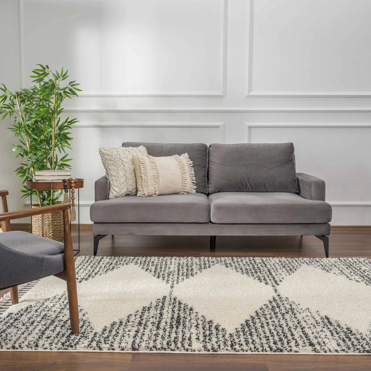 Howth Area Rug, installed in a room 6