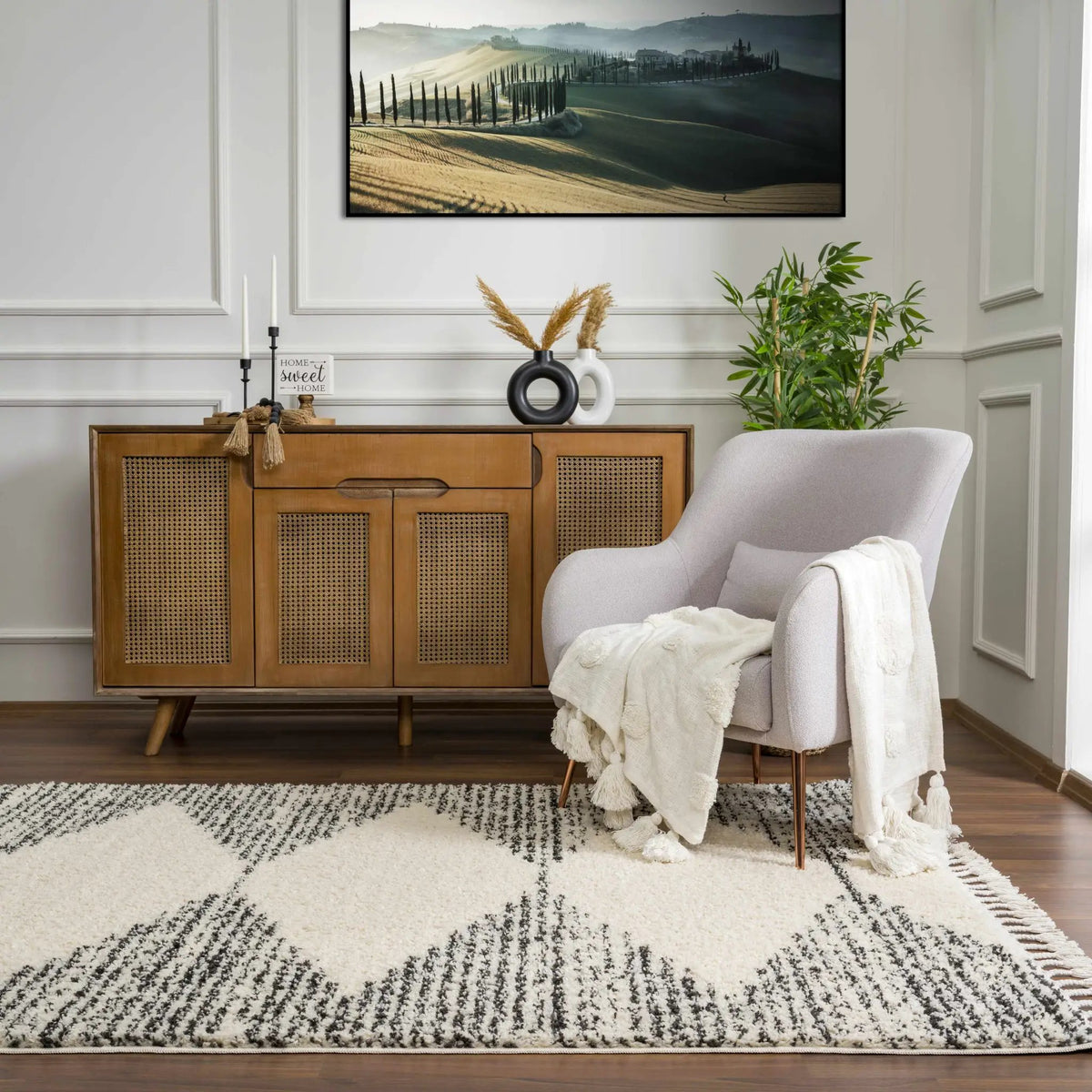 Howth Area Rug, installed in a room 4
