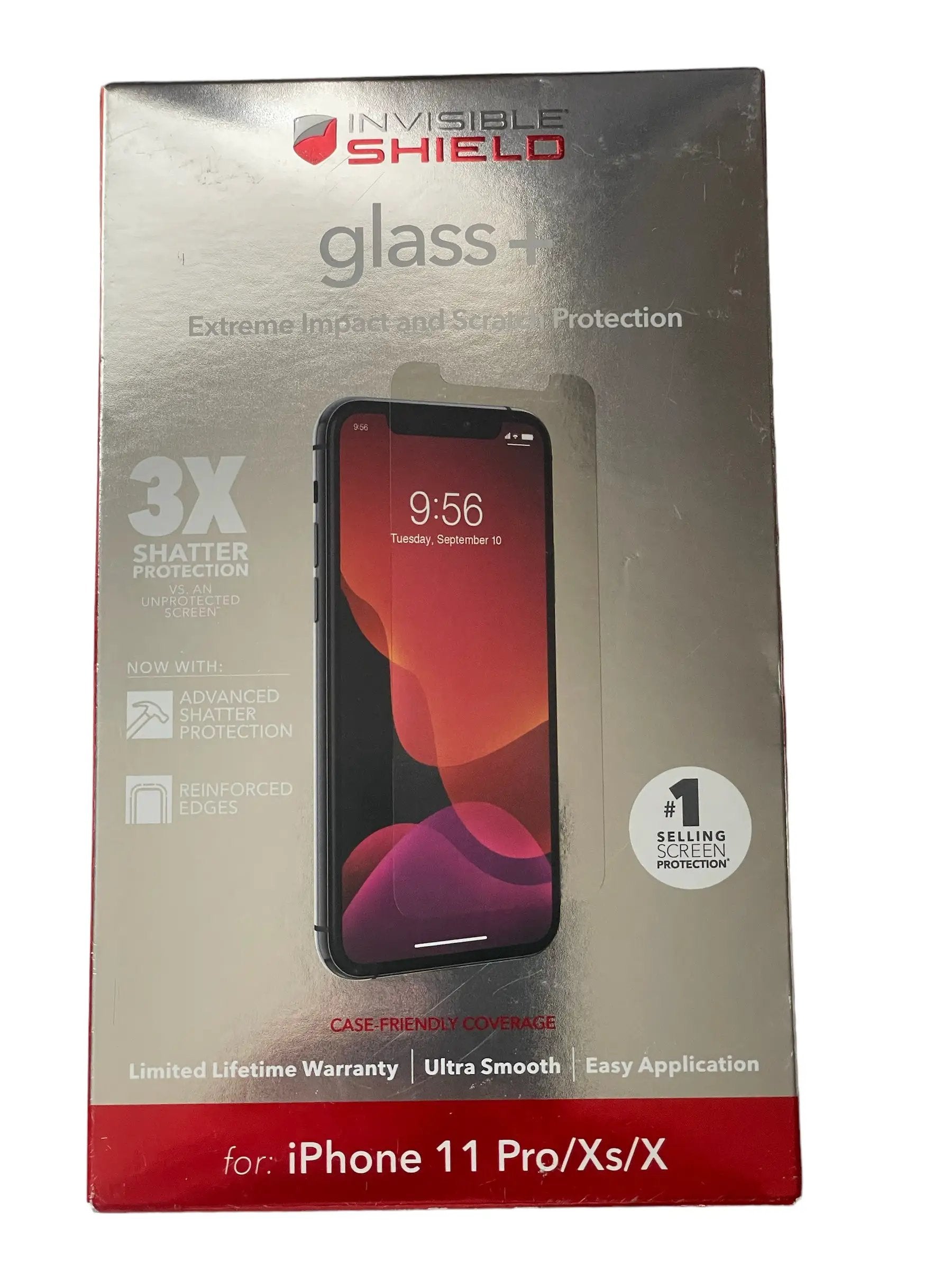 ZAGG InvisibleShield Glass+ Screen Protector – High-Definition Tempered Glass Made For Apple Iphone 11 Pro – Impact & Scratch Protection by Selzalot