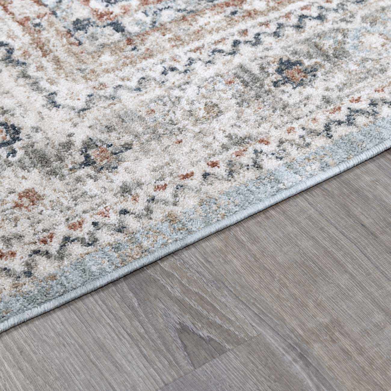 Kouta Gray Blue Area Rug by Boutique Rugs