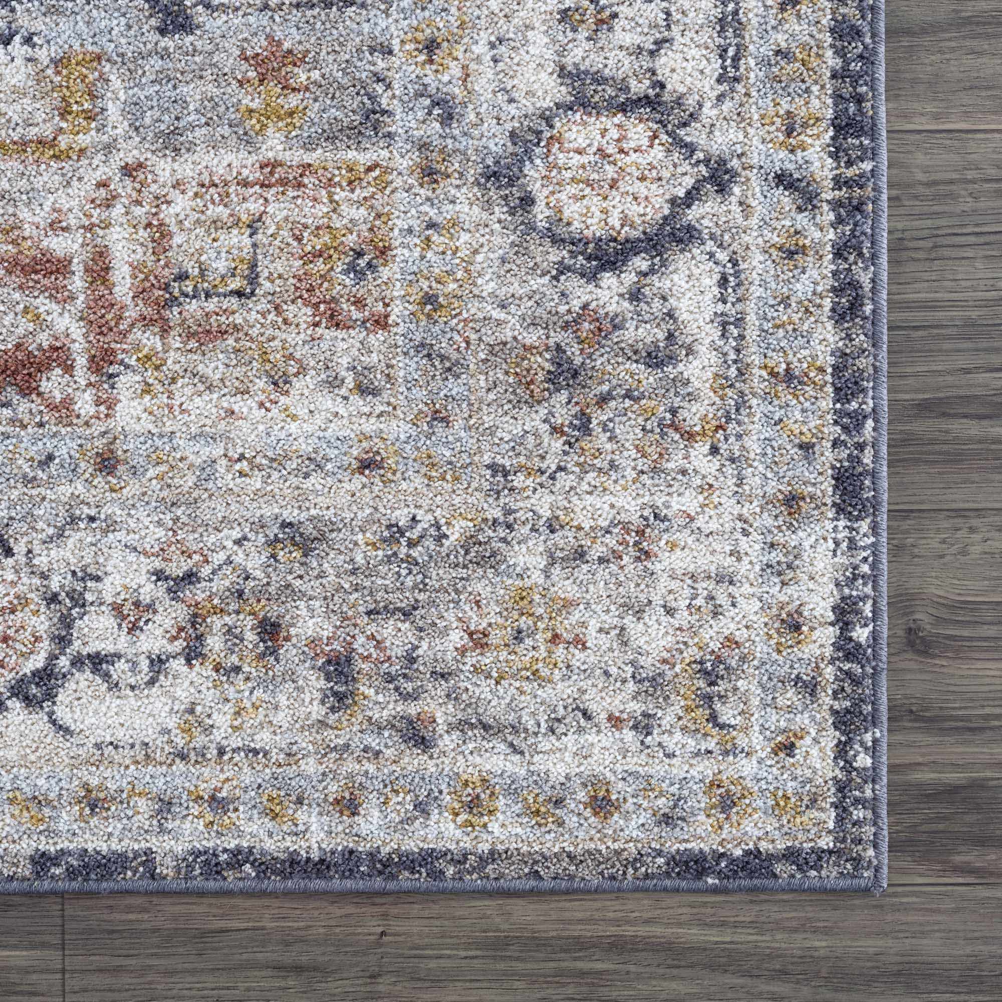 Ivria Navy & Rust Area Rug by Boutique Rugs