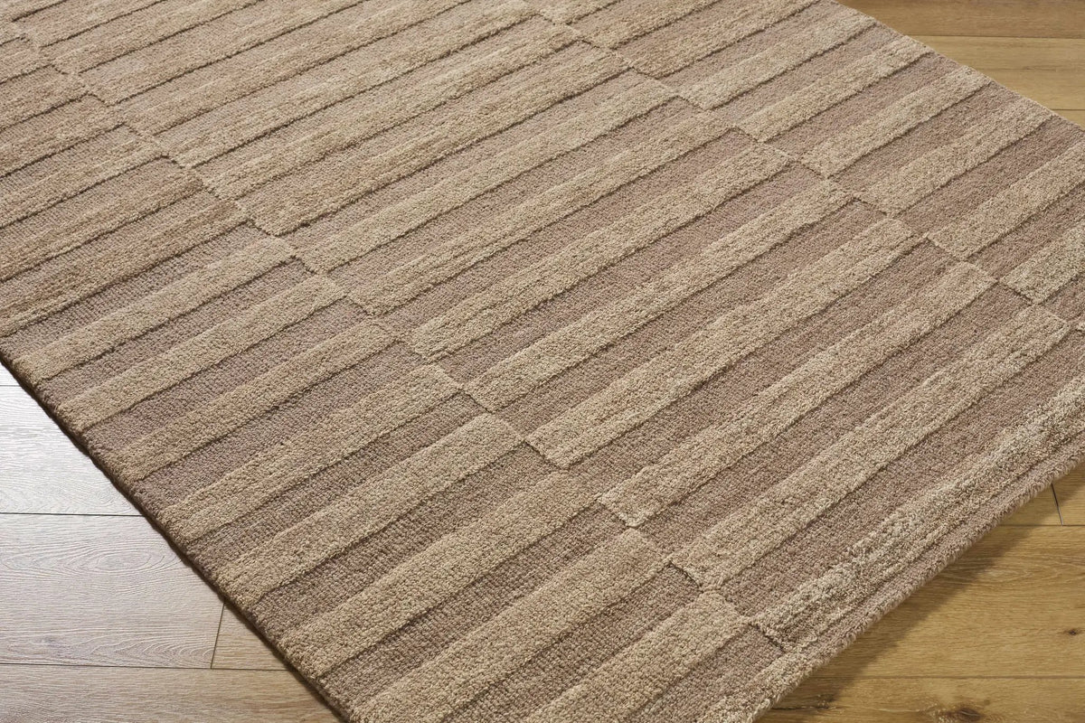 Idaho Broken-Striped Brown Area Rug, photo 3 of 8