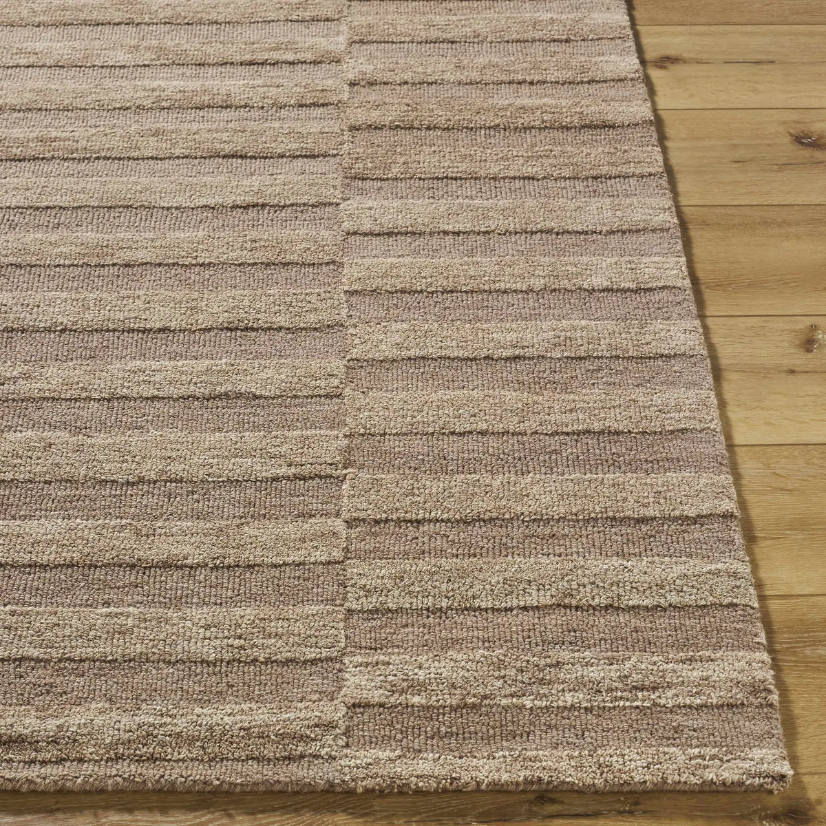 Idaho Broken-Striped Brown Area Rug, photo 5 of 8