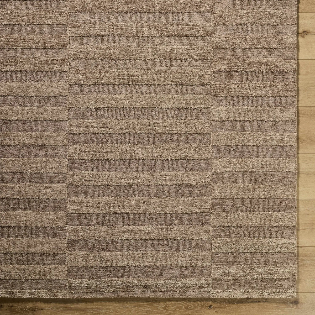 Idaho Broken-Striped Brown Area Rug, photo 7 of 8