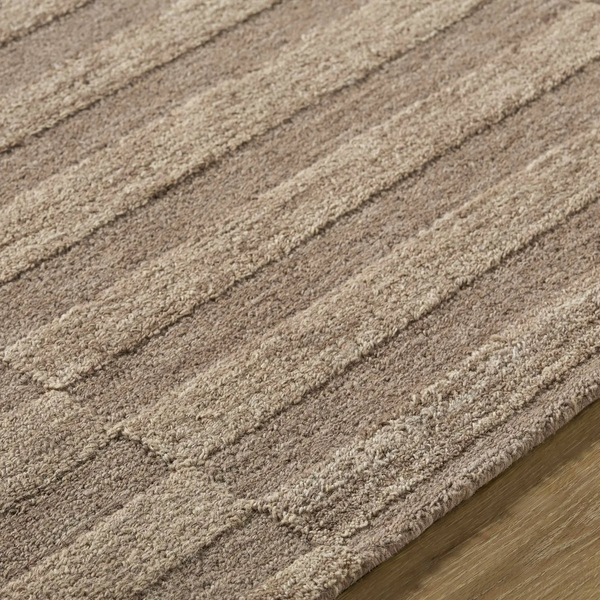 Idaho Broken-Striped Brown Area Rug, photo 8 of 8