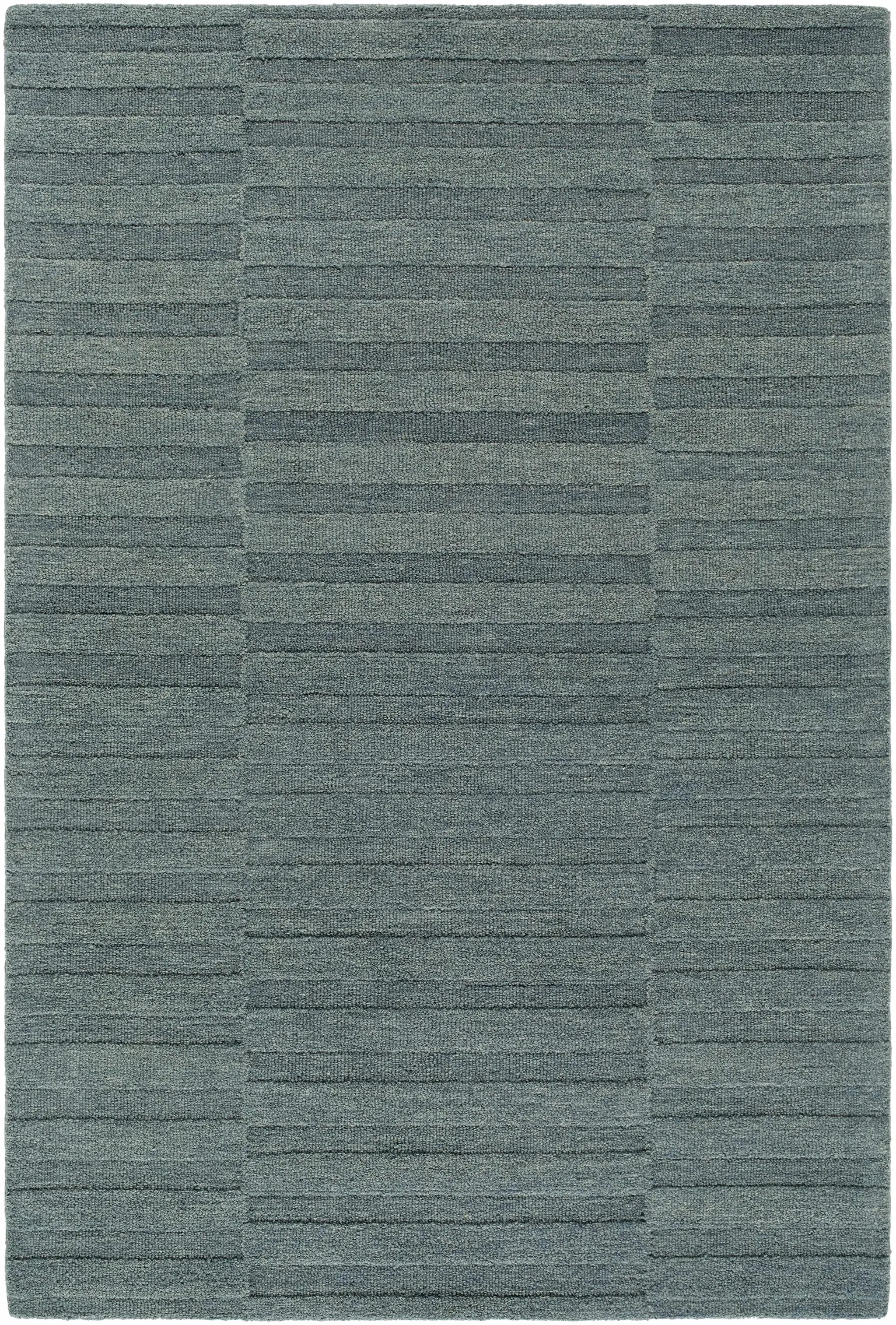 Idaho Broken-Stiped Petrol Blue Area Rug by Boutique Rugs