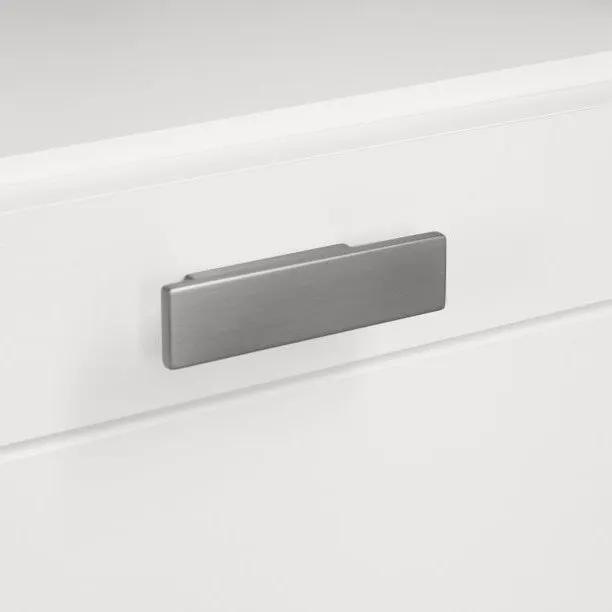 Modern Nursery 2 Drawer Storage Baby Changing Table in White by HomePacific