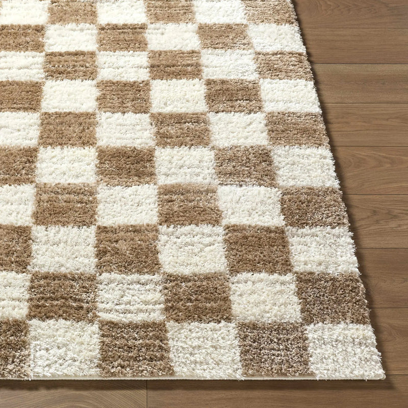 Belita Cream Luxe Shag Area Rug by Boutique Rugs