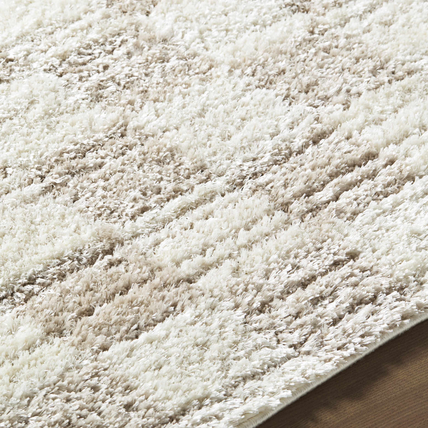 Belita Beige Luxe Shag Area Rug by Boutique Rugs