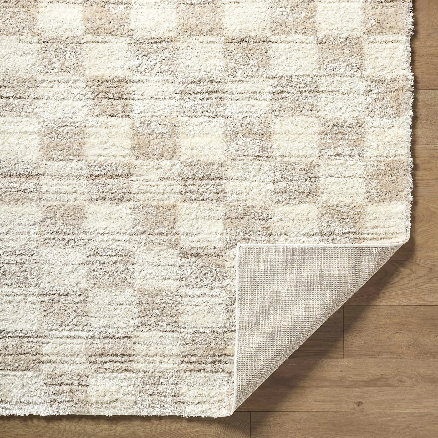 Belita Beige Luxe Shag Area Rug by Boutique Rugs