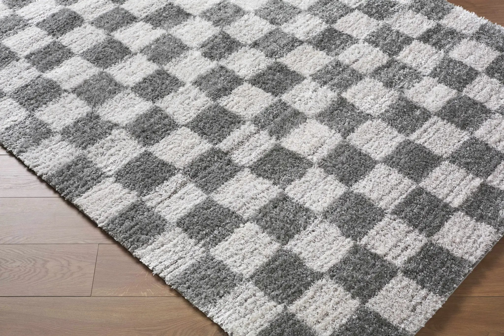 Belita Charcoal Luxe Shag Area Rug by Boutique Rugs