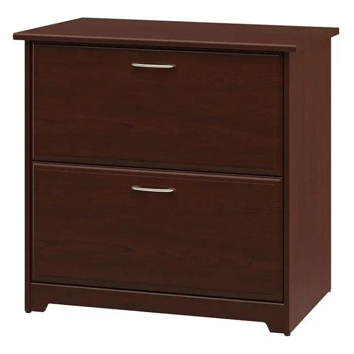 2-Drawer Lateral File Cabinet in Cherry Wood Finish by HomePacific