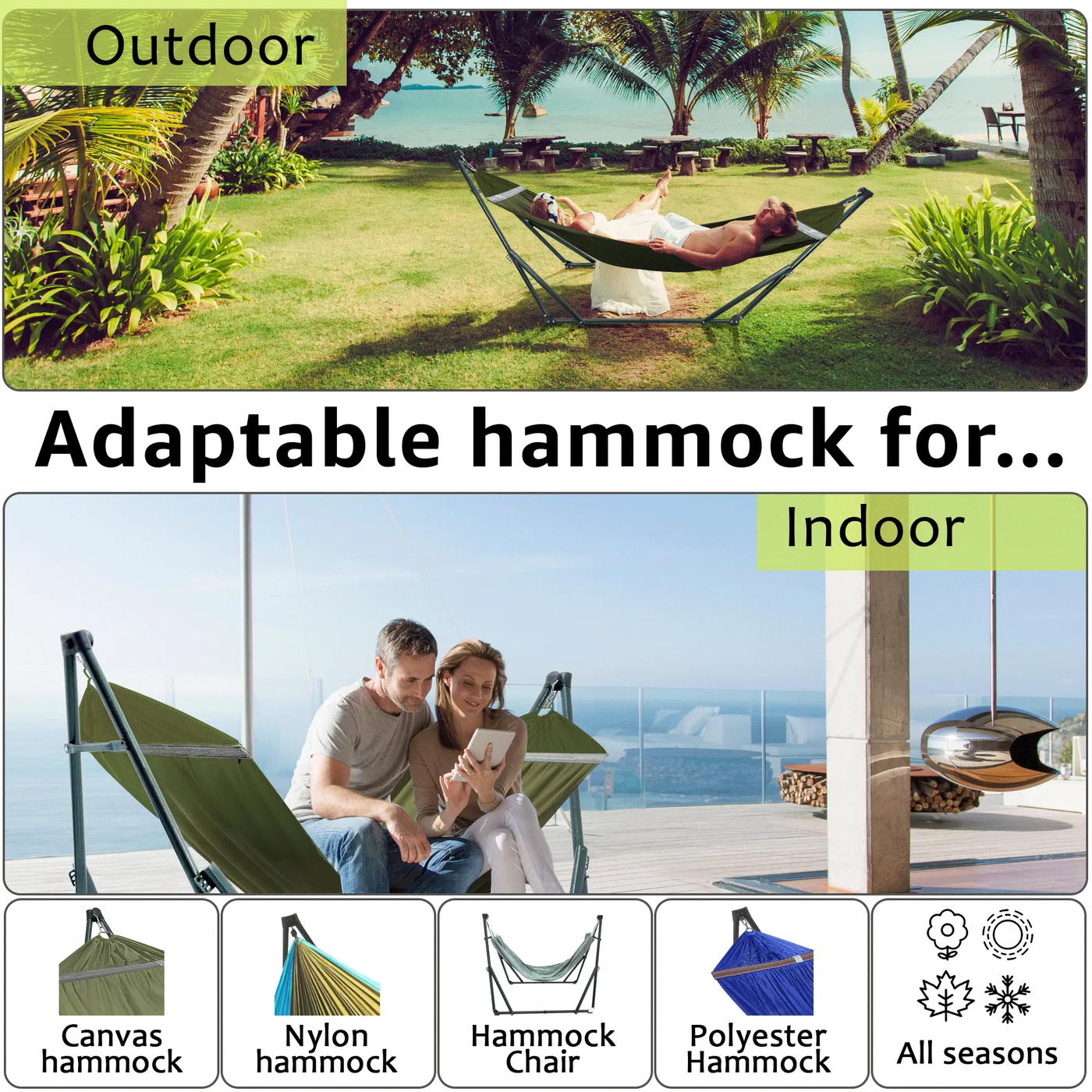 Universal Canvas Hammock Medium Size by Megsu
