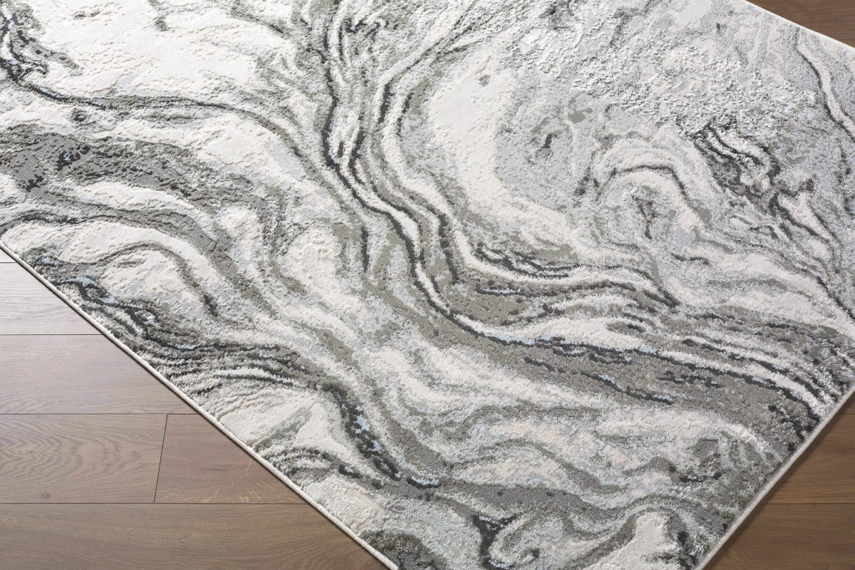 Brandi Gray Marble Area Rug, photo 4 of 12