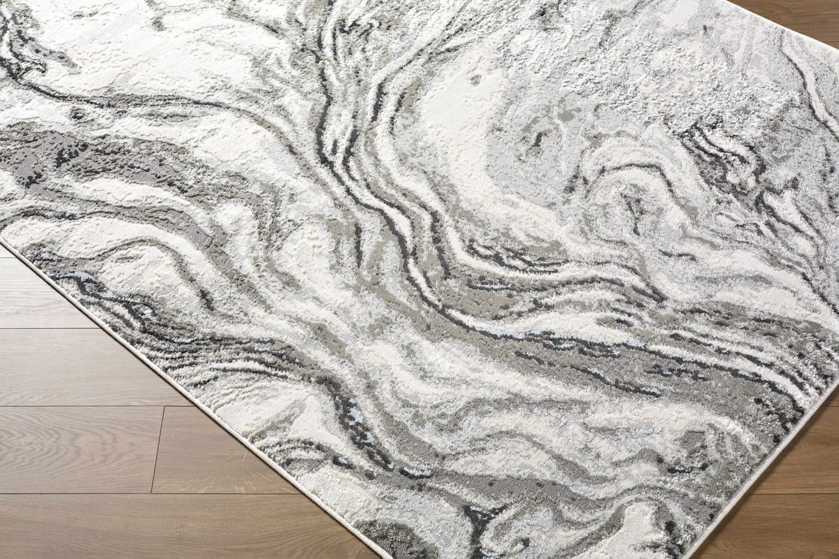 Brandi Gray Marble Area Rug, photo 8 of 12