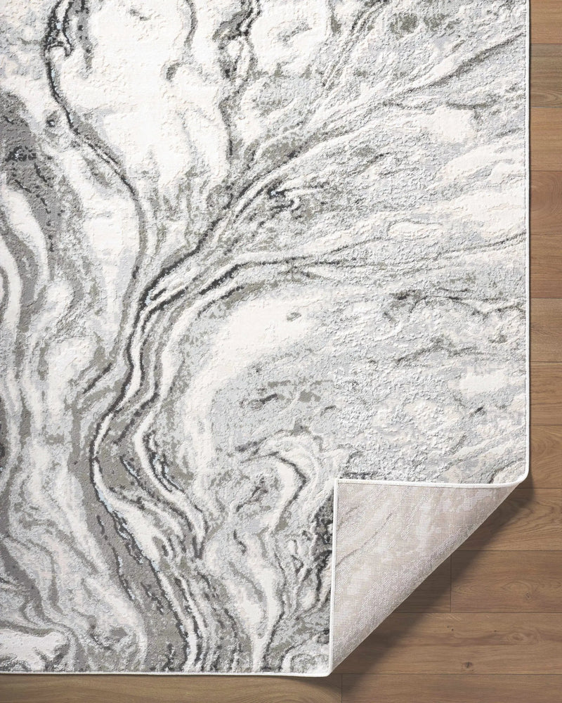 Brandi Gray Marble Area Rug by Boutique Rugs