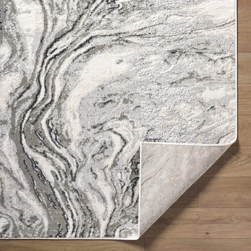 Brandi Gray Marble Area Rug by Boutique Rugs