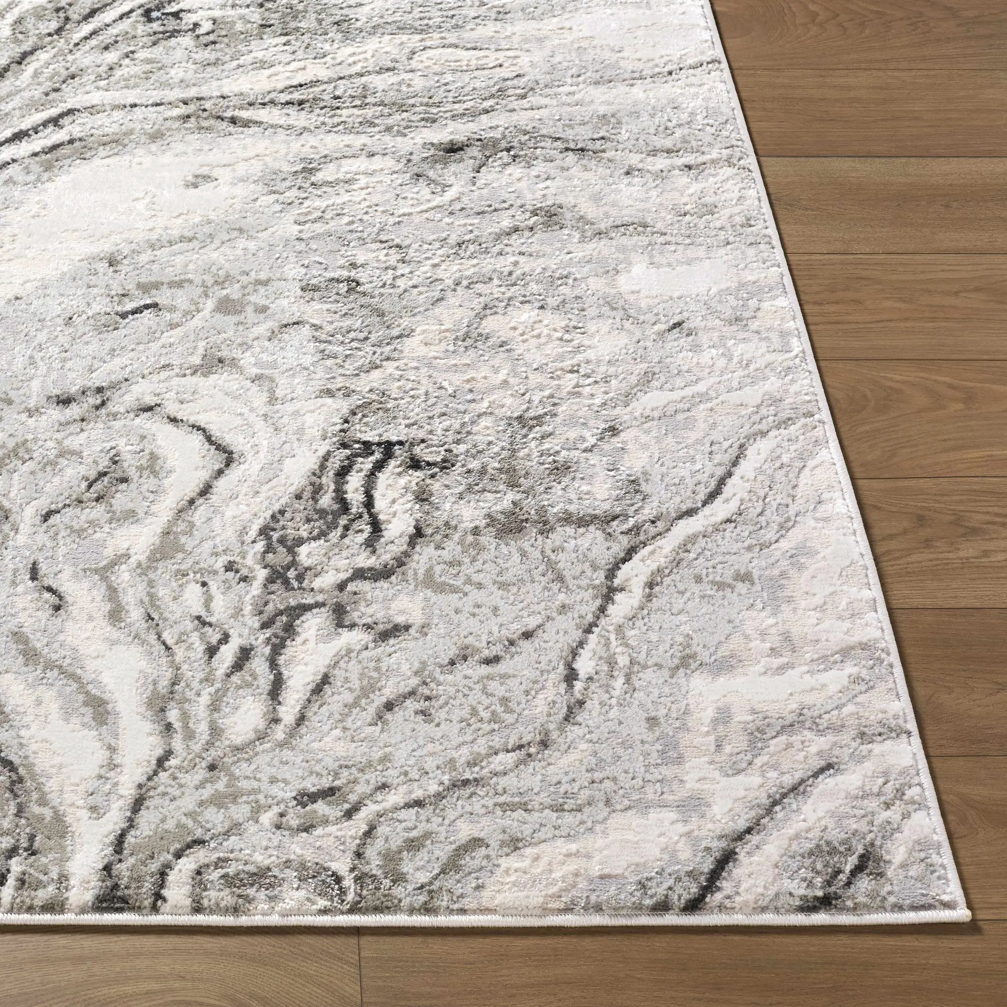 Brandi Gray Marble Area Rug by Boutique Rugs