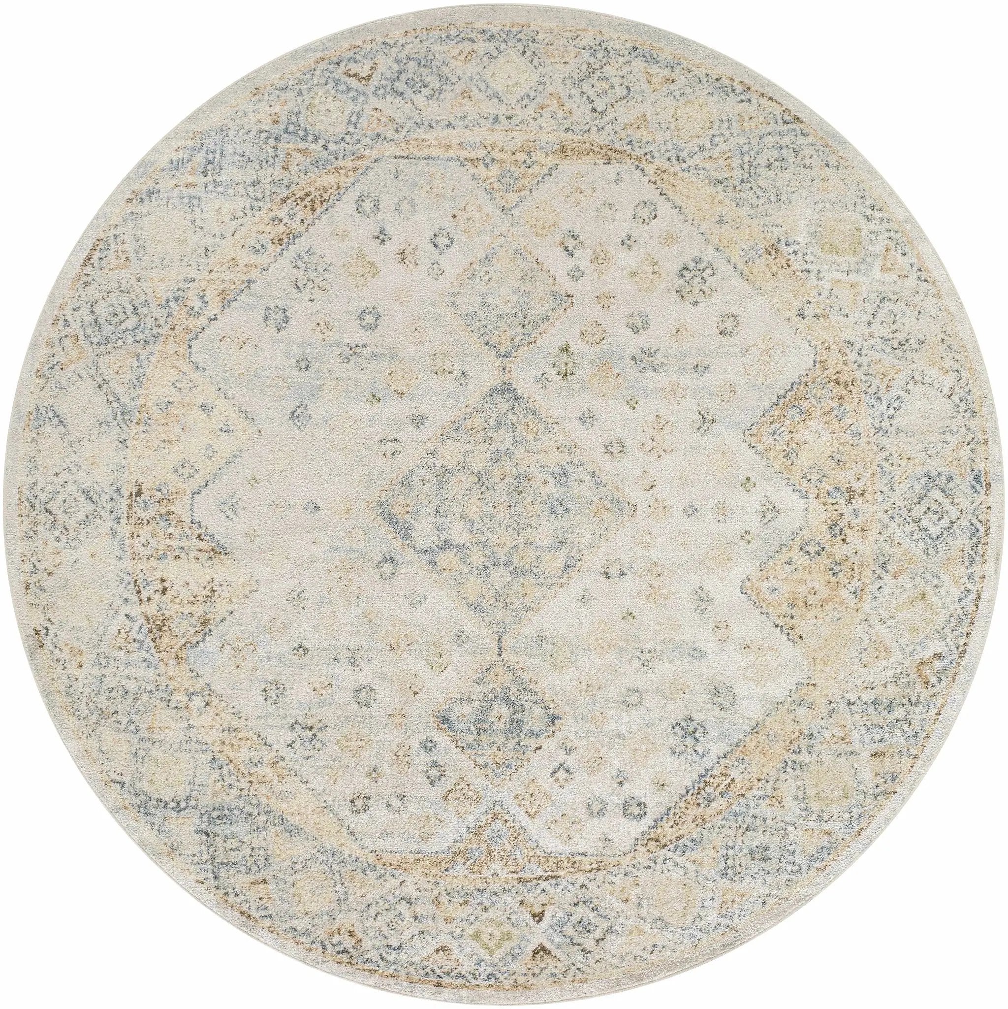 Bhavya Cream Washable Area Rug by Boutique Rugs