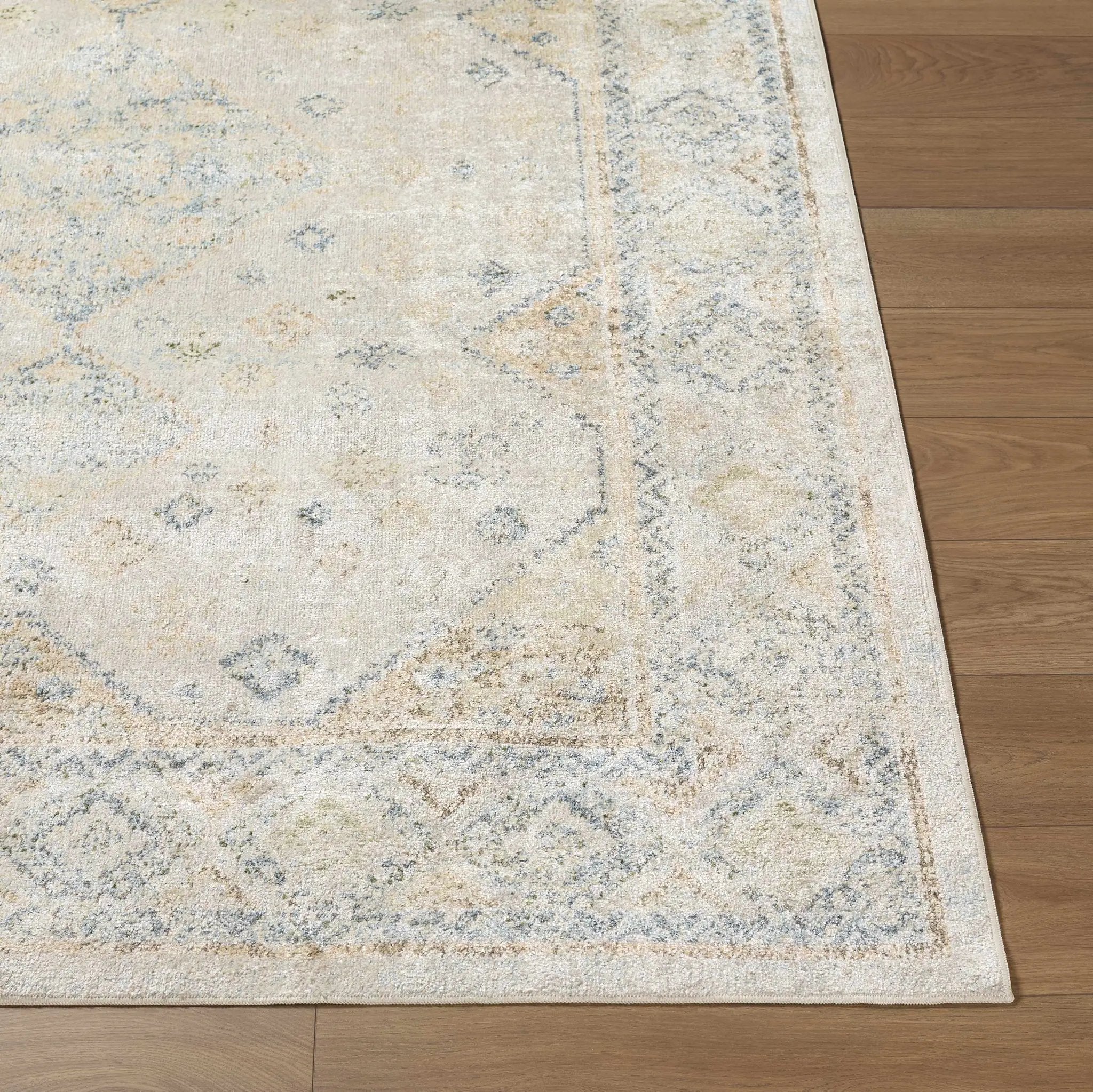 Bhavya Cream Washable Area Rug by Boutique Rugs