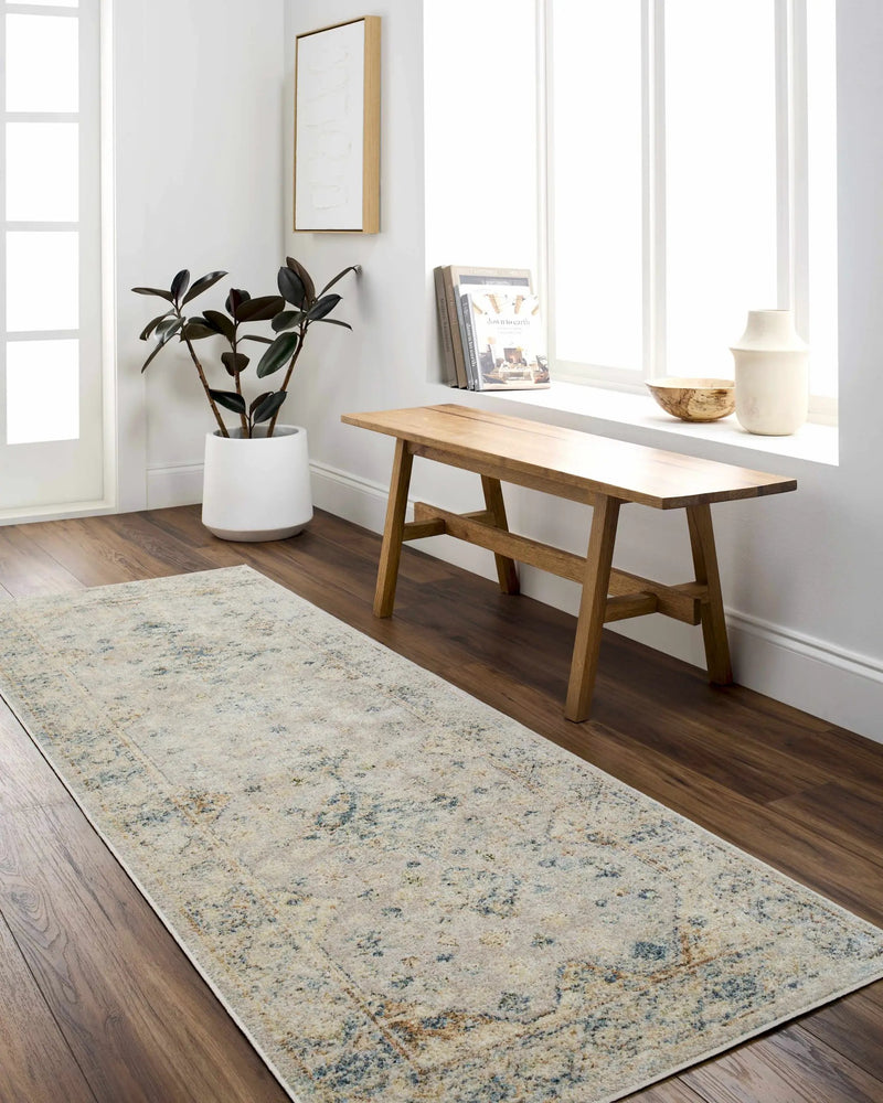Bhavya Cream Washable Area Rug by Boutique Rugs