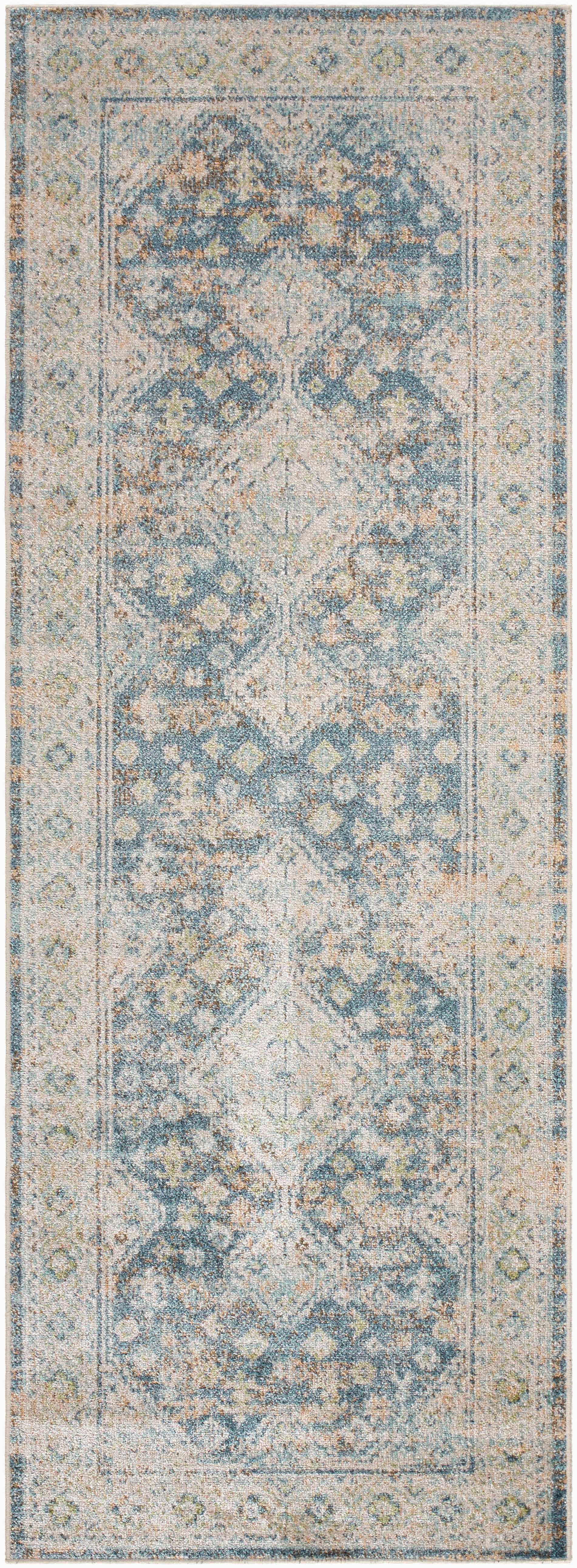 Bhavya Navy Washable Area Rug - Clearance by Boutique Rugs