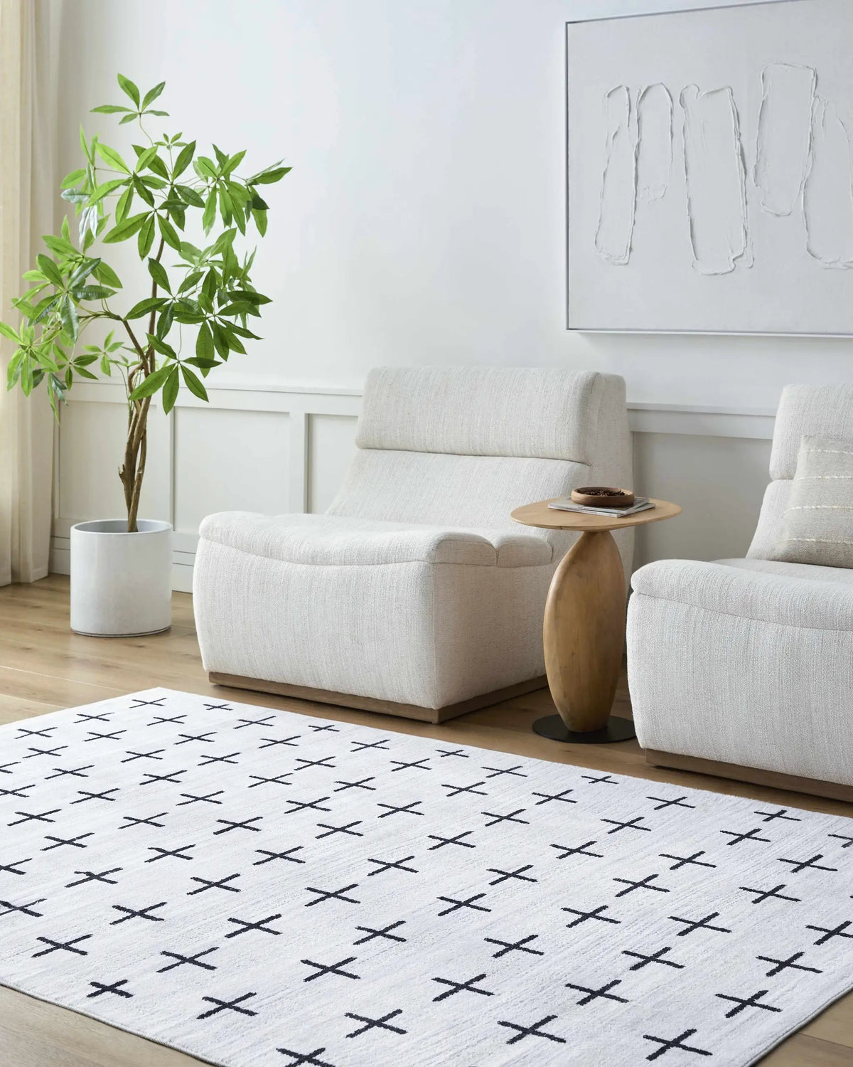 Owain Washable Area Rug - Clearance, installed in a room
