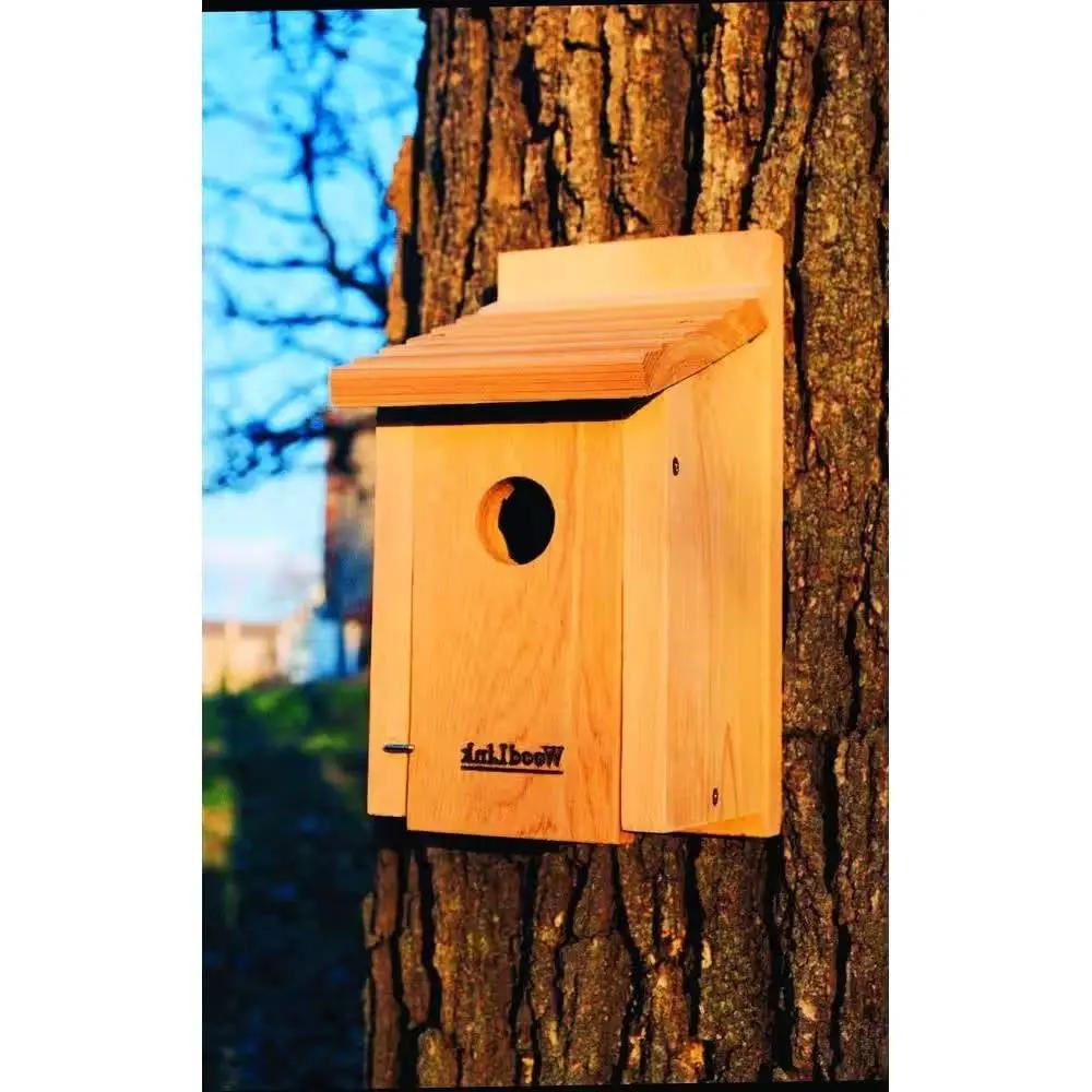 Cedar Wood Birdhouse - Ideal for Eastern Western and Mountain Bluebirds by HomePacific
