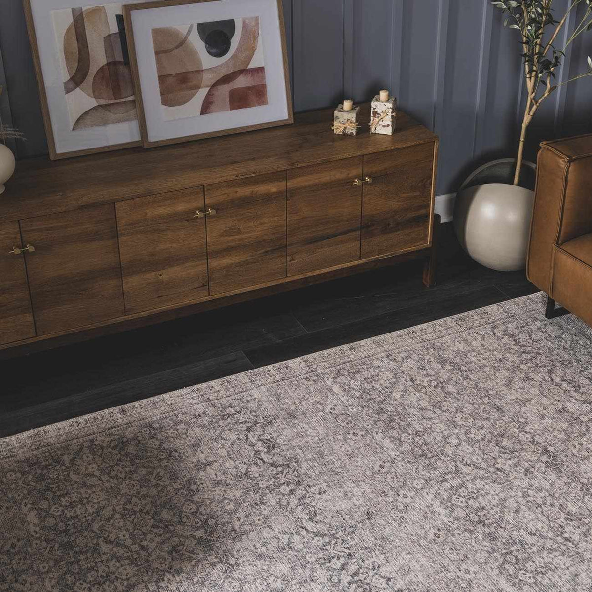 Collins Avenue Machine Woven Galey Alix x LIVABLISS GACA-2303 Area Rug, installed in a room 2