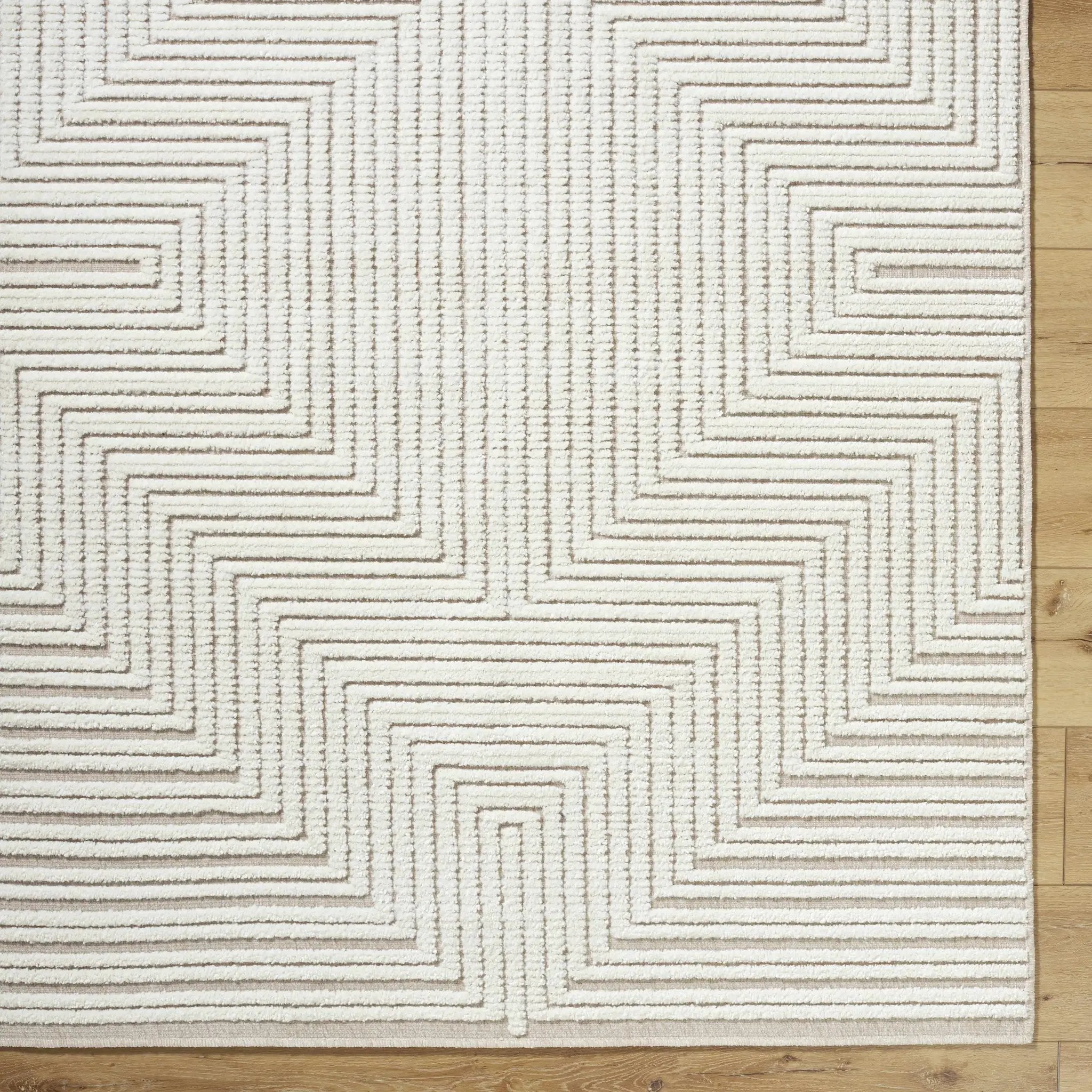 Briana Beige Washable Area Rug by Boutique Rugs