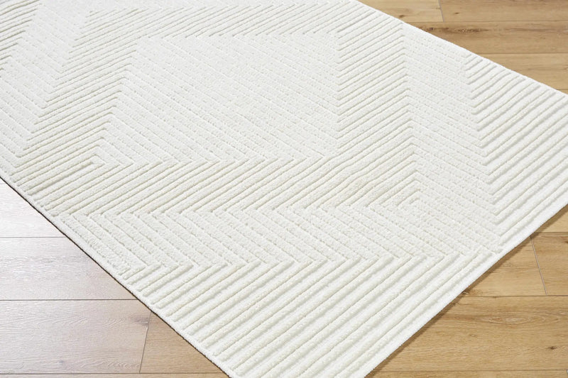 Briana Off-White Washable Area Rug by Boutique Rugs