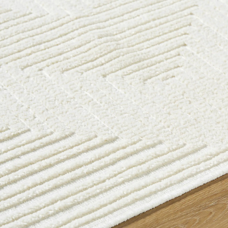 Briana Off-White Washable Area Rug by Boutique Rugs