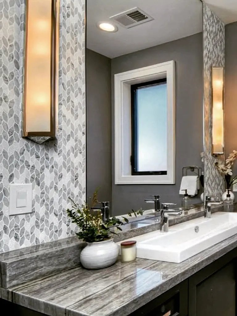 White Gray 12x12 Polished Etched Hexagon Bianco Carrara Marble Mosaic Tile (5 pack, 4.92 sq ft/case) by Apollo Tile