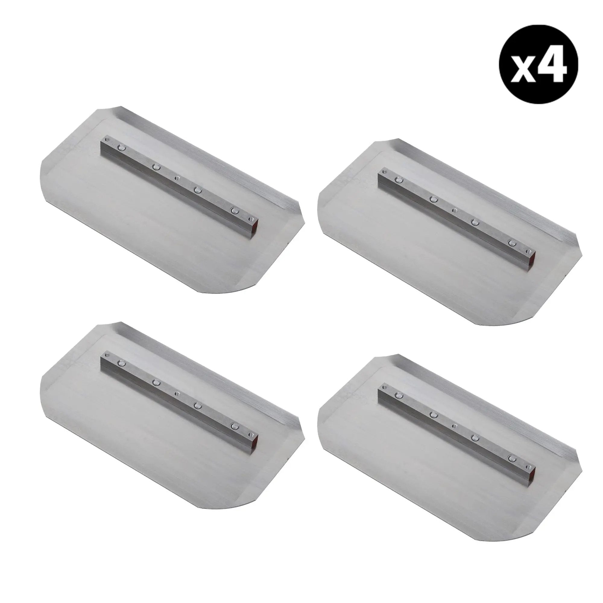 Set of 4 - 4.75″ x 9″ Replacement Combo Trowel Blades Bar Mount for Tomahawk 24" Power Trowels by Tomahawk Power
