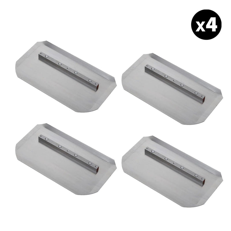 Set of 4 - 4.75″ x 9″ Replacement Combo Trowel Blades Bar Mount for Tomahawk 24" Power Trowels by Tomahawk Power