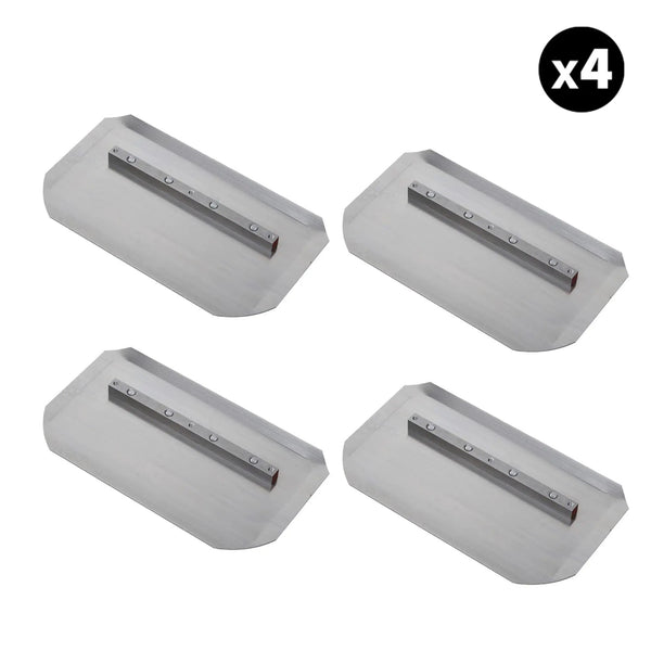 Set of 4 - 6″ x 10.5″ Replacement Combo Trowel Blades Bar Mount for Tomahawk 30" Portable Trowels
