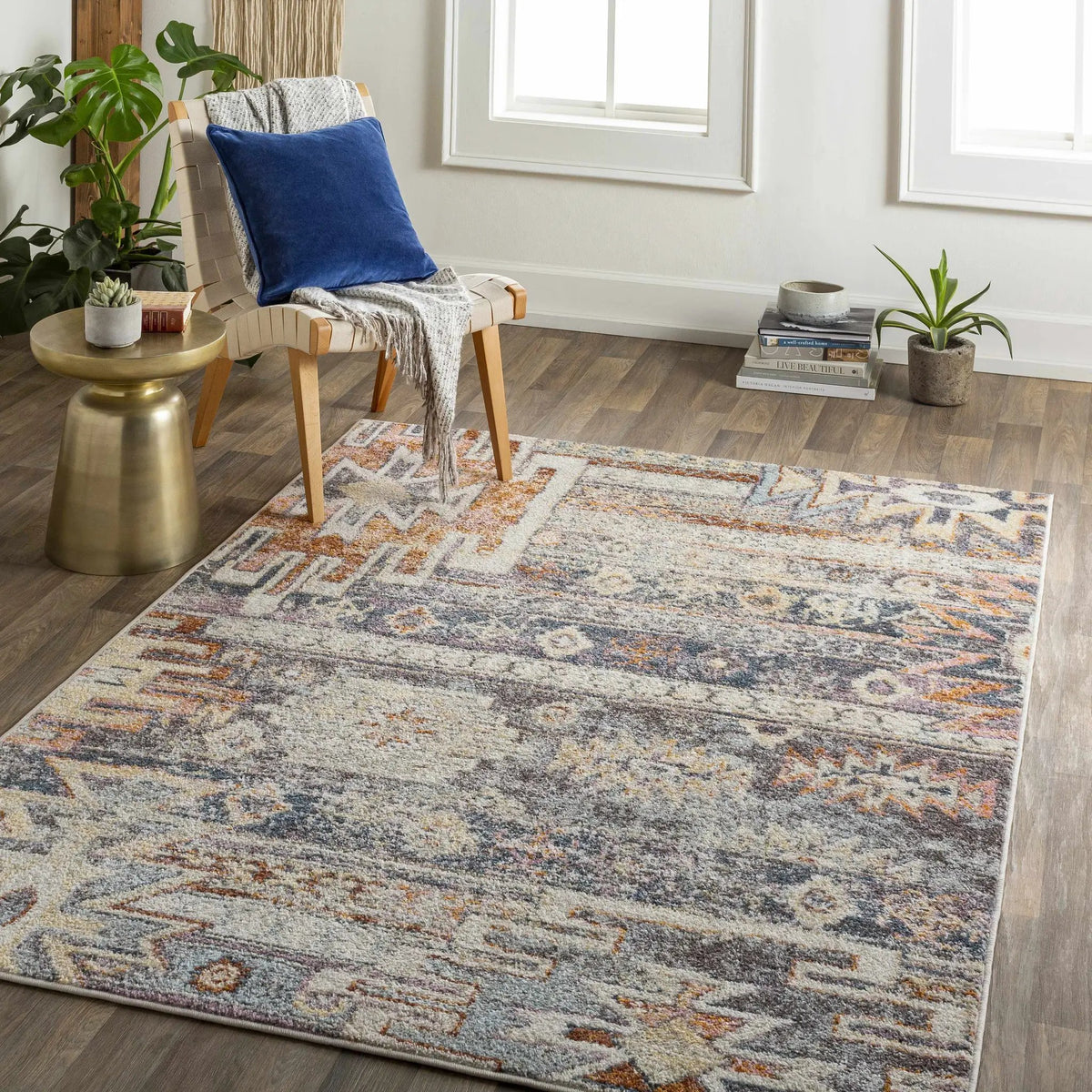 Blackmoor Aztec Area Rug, installed in a room 5
