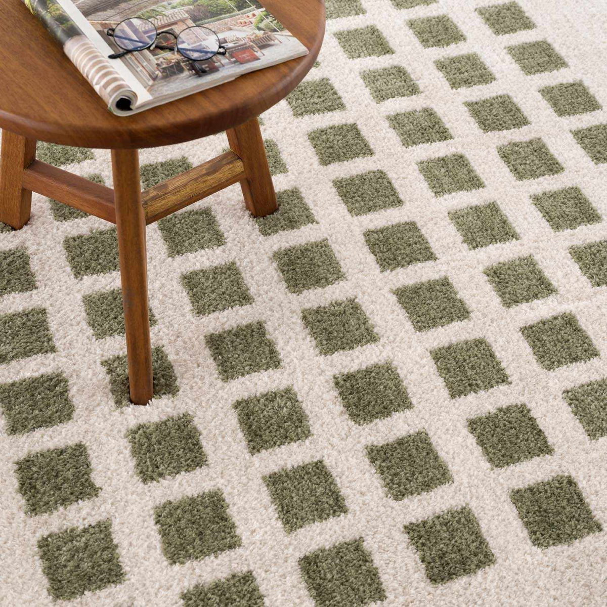 Baback Green Washable Area Rug, photo 10 of 12