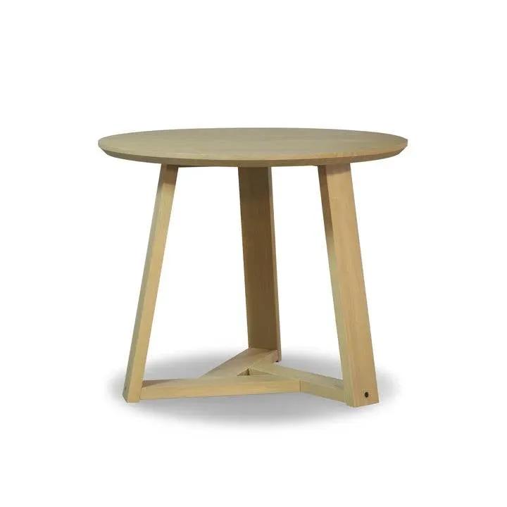 36 Inch Round Scandinavian Solid Wood Dining Table in Blonde by HomePacific