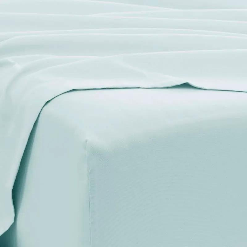 King Size Aqua 6 Piece Wrinkle Resistant Microfiber Polyester Sheet Set by HomePacific