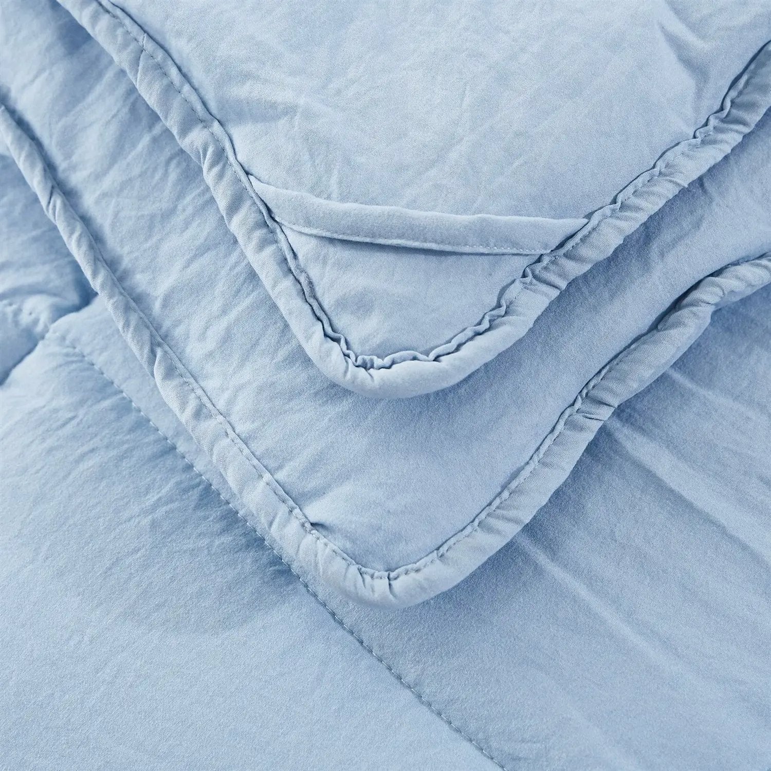 King Size Blue 3 Piece Microfiber Reversible Comforter Set by HomePacific