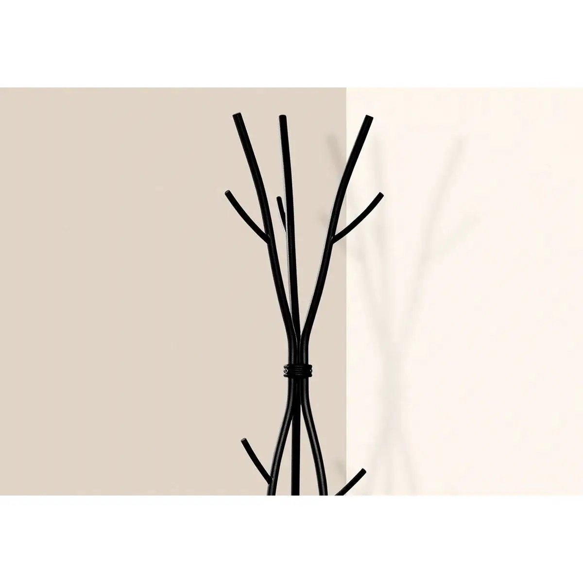 74-inch Freestanding Black Metal Coat Rack Entryway Hall Tree Umbrella Stand by HomePacific