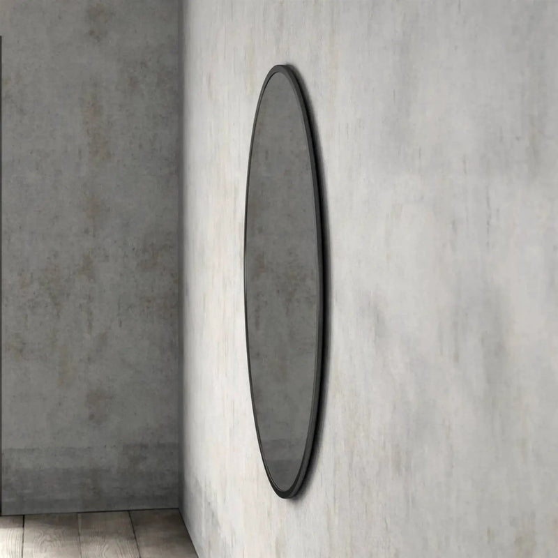 Round 32-inch Wall Mirror in Black - Bedroom Living Room Accent Bathroom Mirror by HomePacific