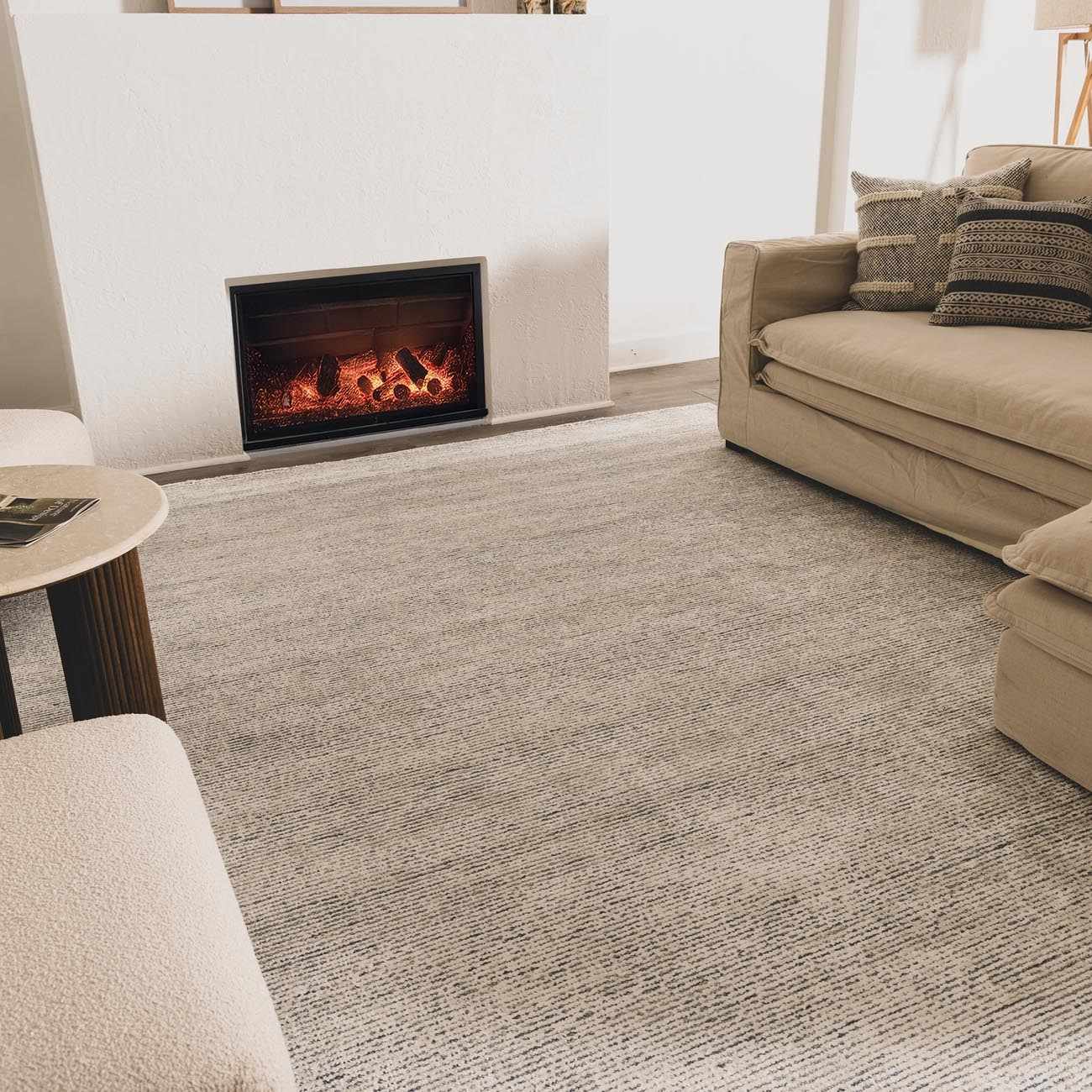 Orcas Hand Tufted Wool-Blend Rug - Slate by Boutique Rugs
