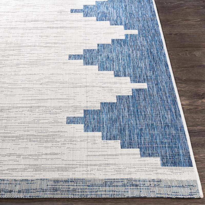 Djugun Navy Indoor & Outdoor Area Rug - Clearance by Boutique Rugs