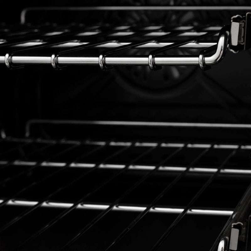 ZLINE 24" Professional Dual Fuel Range, Black Matte door, RA-BLM-24 by Farmhouse Kitchen and Bath