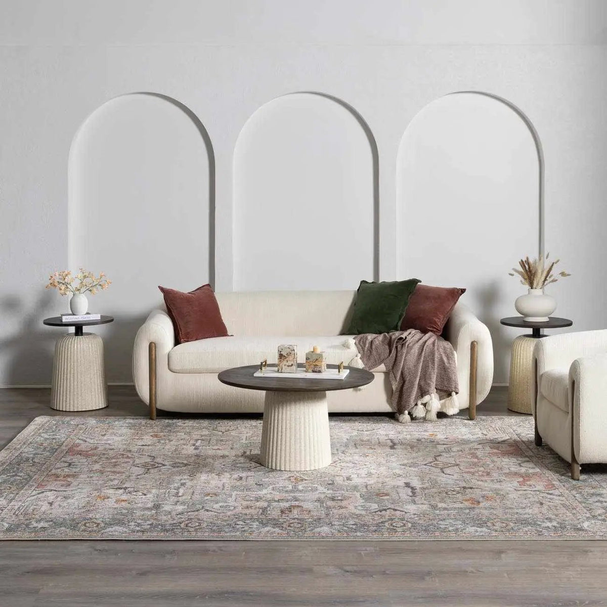 Bolinas Area Rug, installed in a room 2