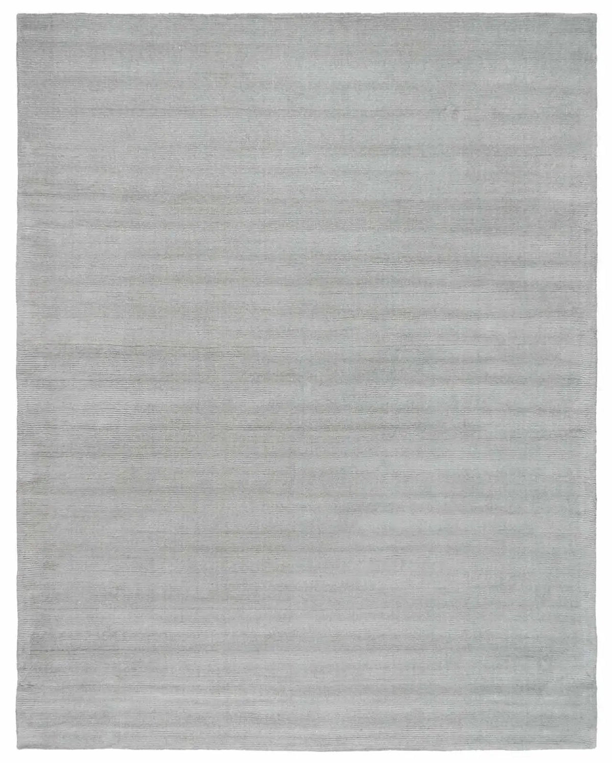 Brockton Solid Light Gray Wool Rug