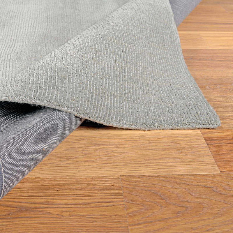 Brockton Solid Light Gray Wool Rug by Boutique Rugs