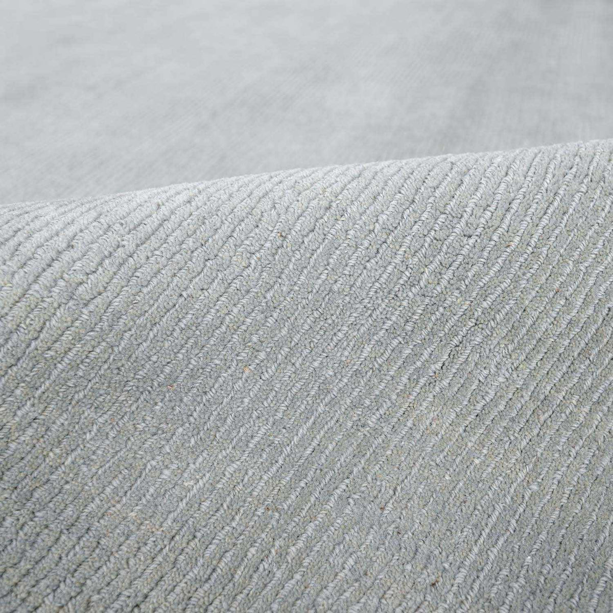 Brockton Solid Light Gray Wool Rug, photo 9 of 10